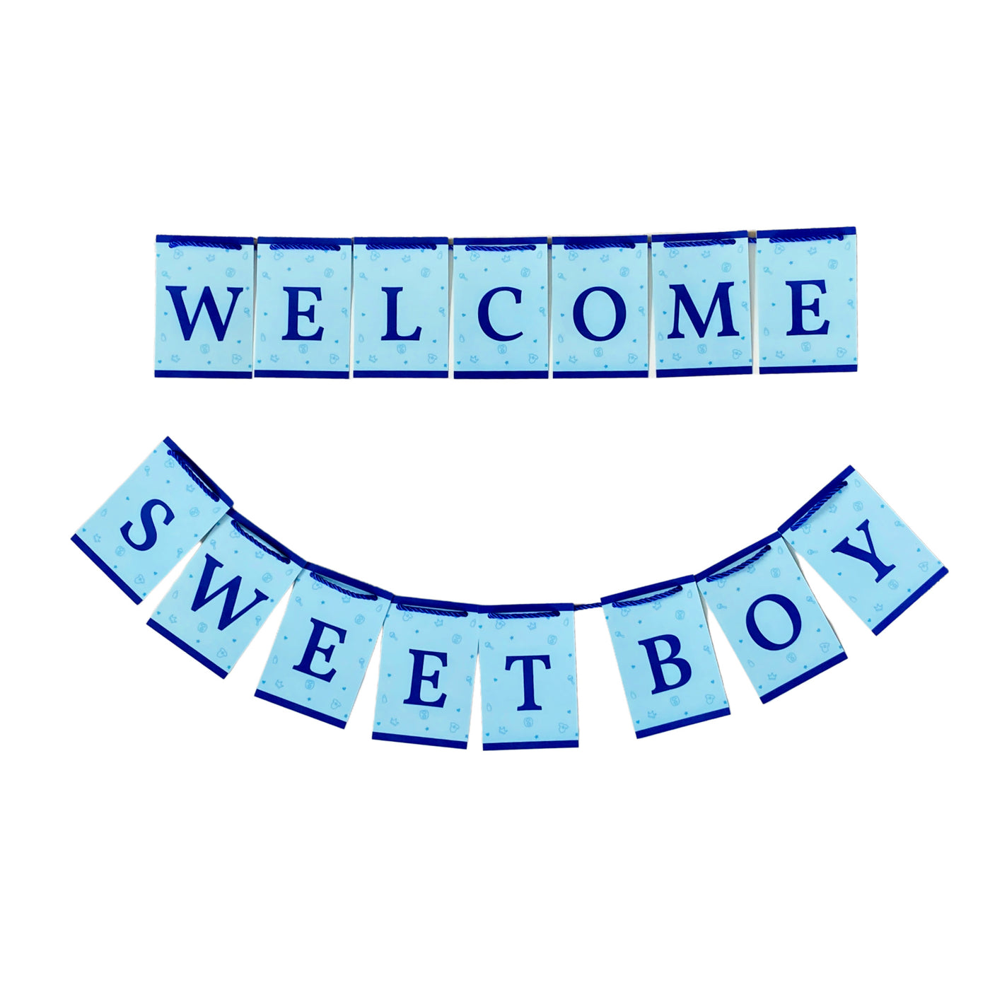 Welcome Sweet Boy banner from Birthday Butler