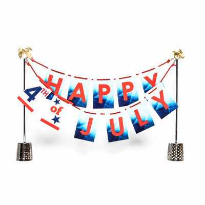 Happy 4th of July banner - Birthday Butler