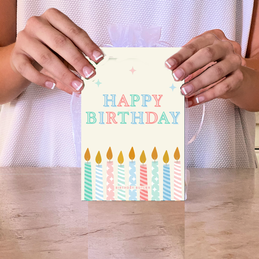 Pastel Candles Birthday Banner
