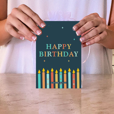 Candles Birthday Banner