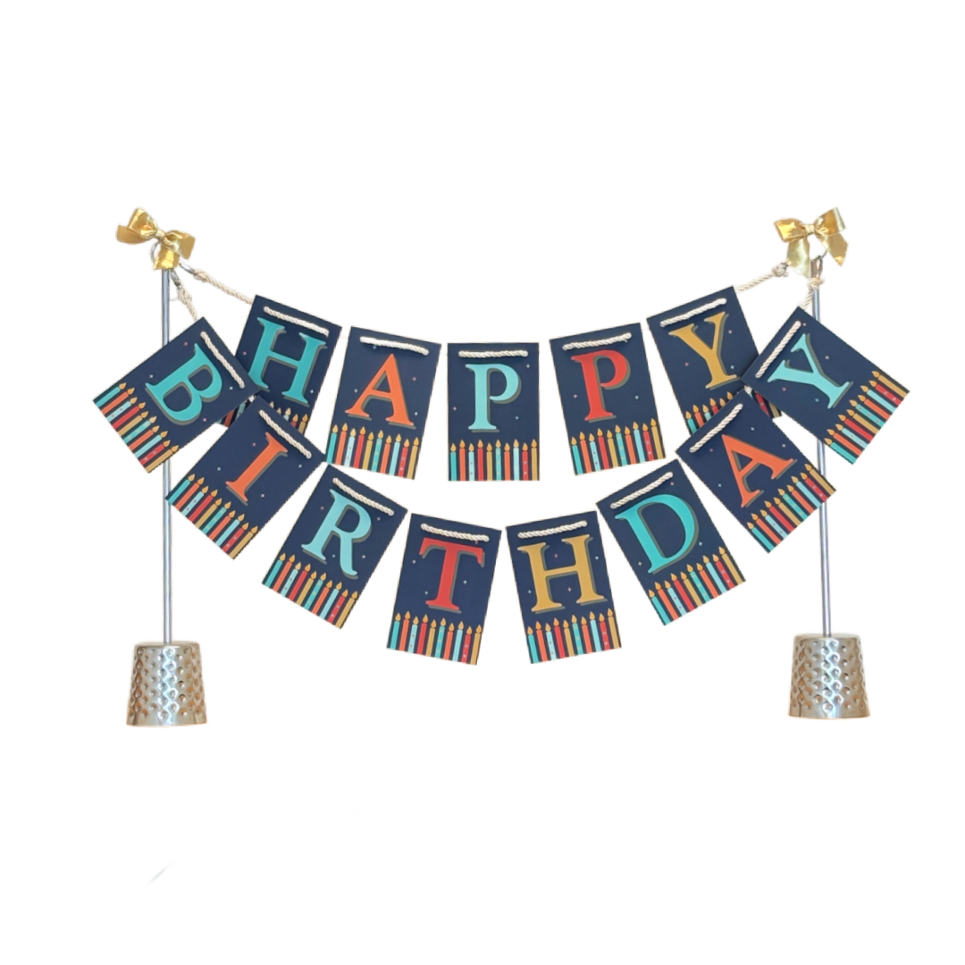 Candles Birthday Banner