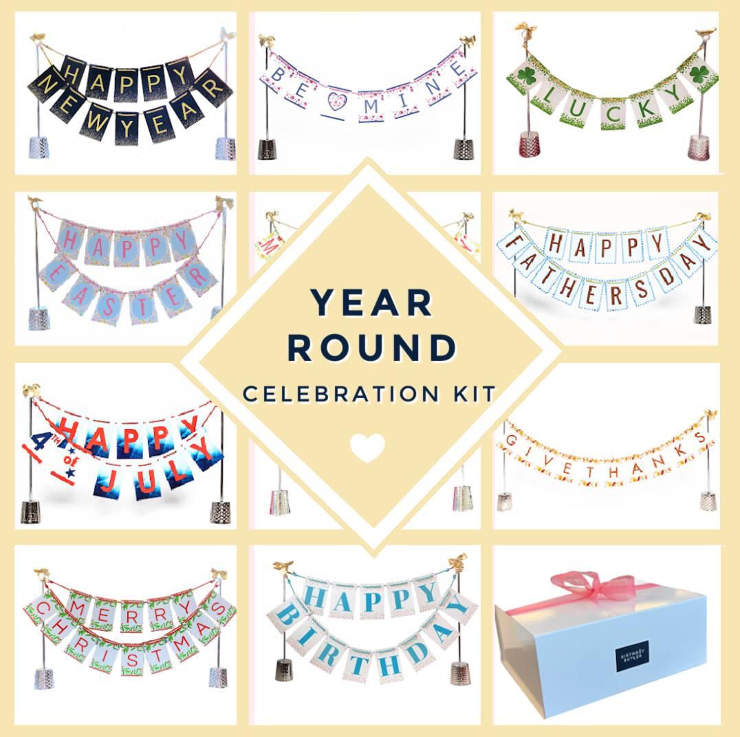 Year Round Celebration Kit - 11 banners + Stand + Banner Box