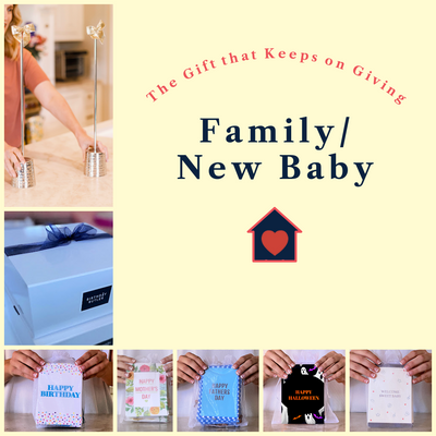 Family/Baby Gift Bundle :  5 Banners + Stand + Banner Box