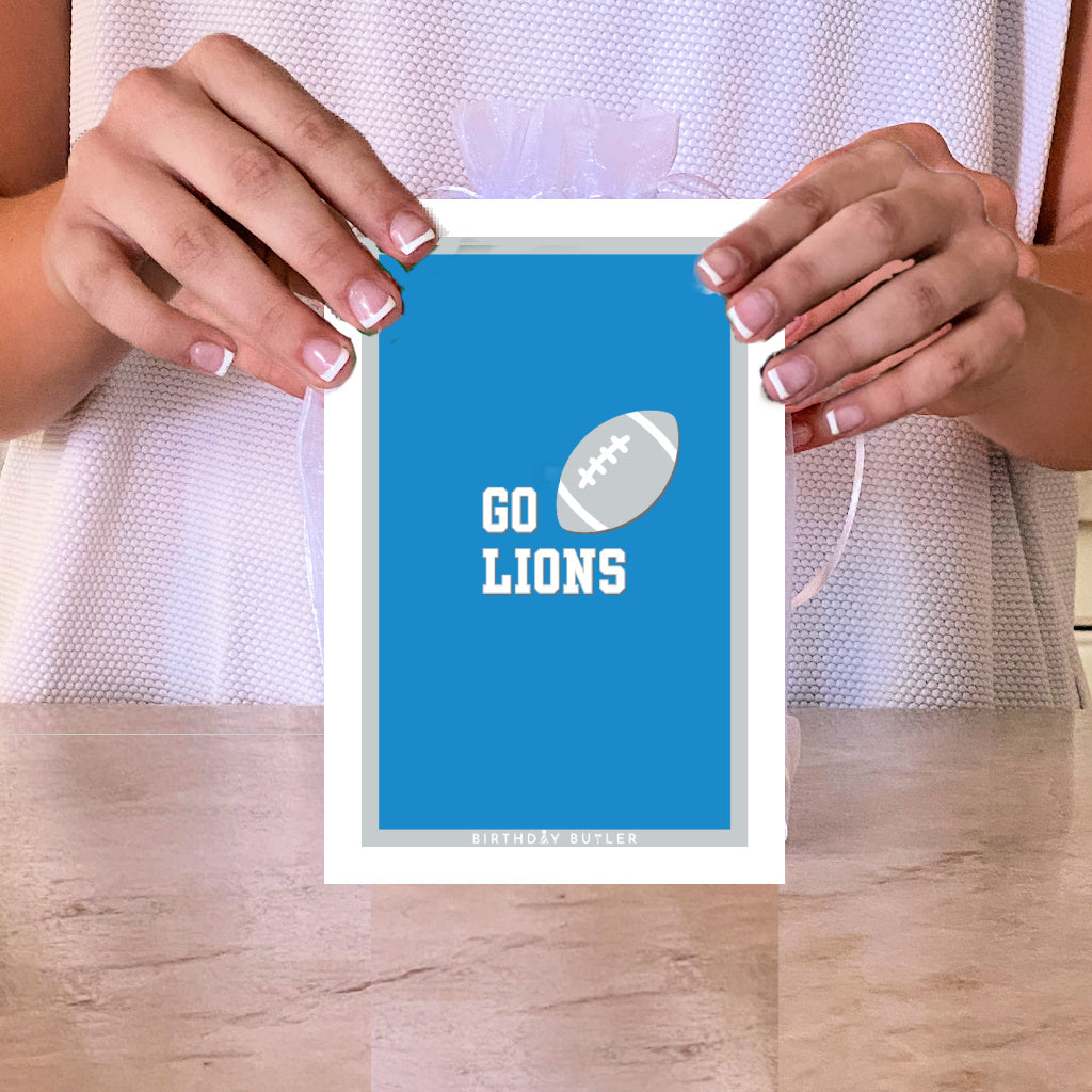 Detroit Lions Football Banner