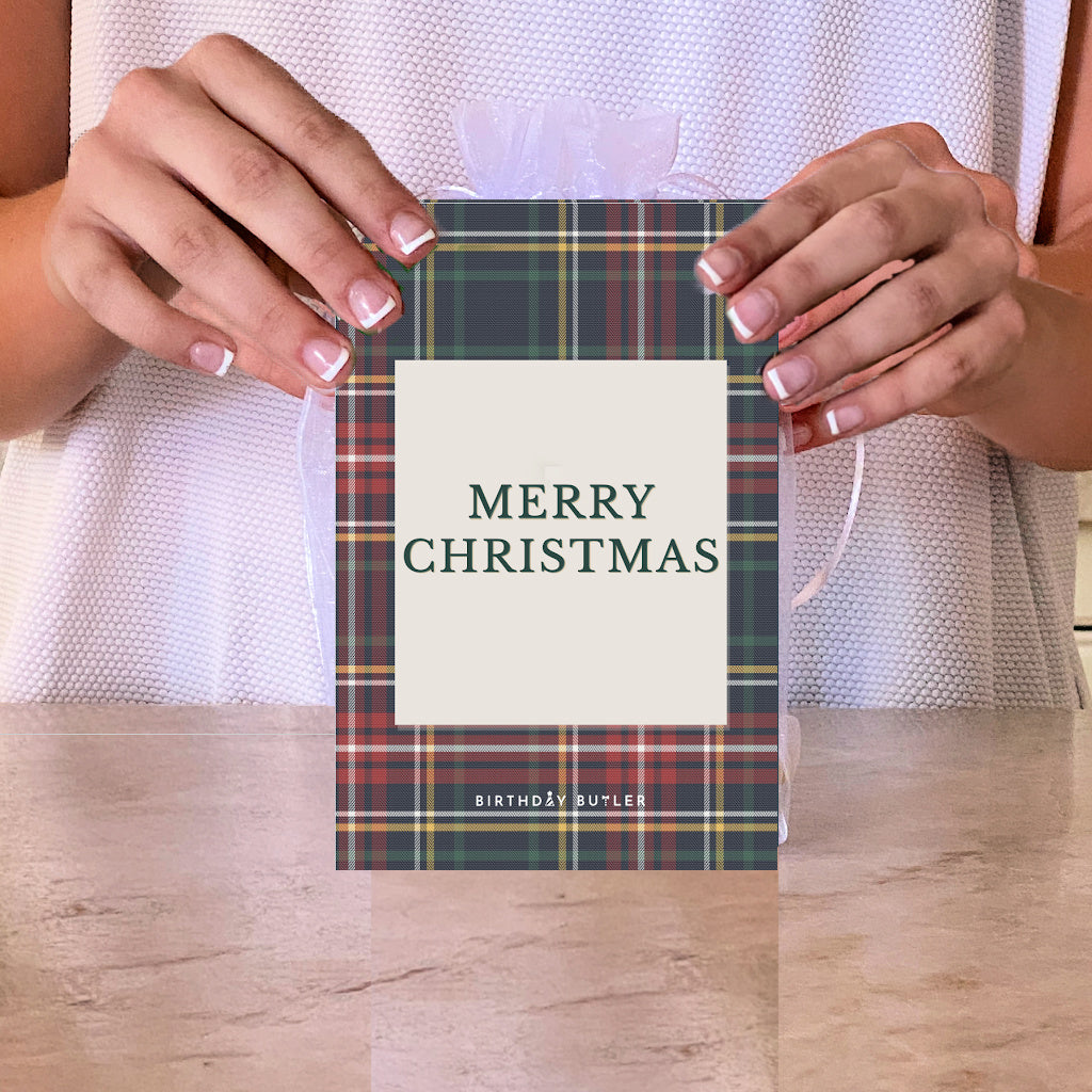 Christmas Plaid Banner