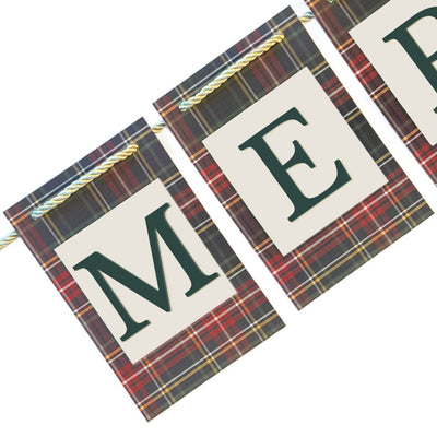 Christmas Plaid Banner