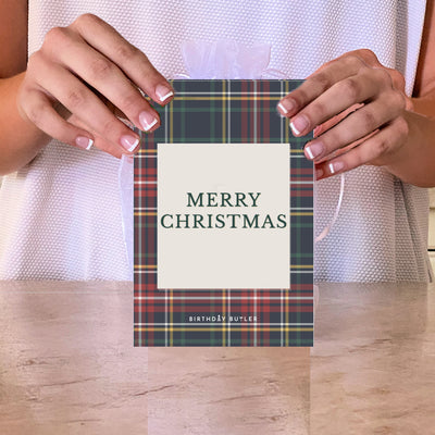Christmas Plaid Banner