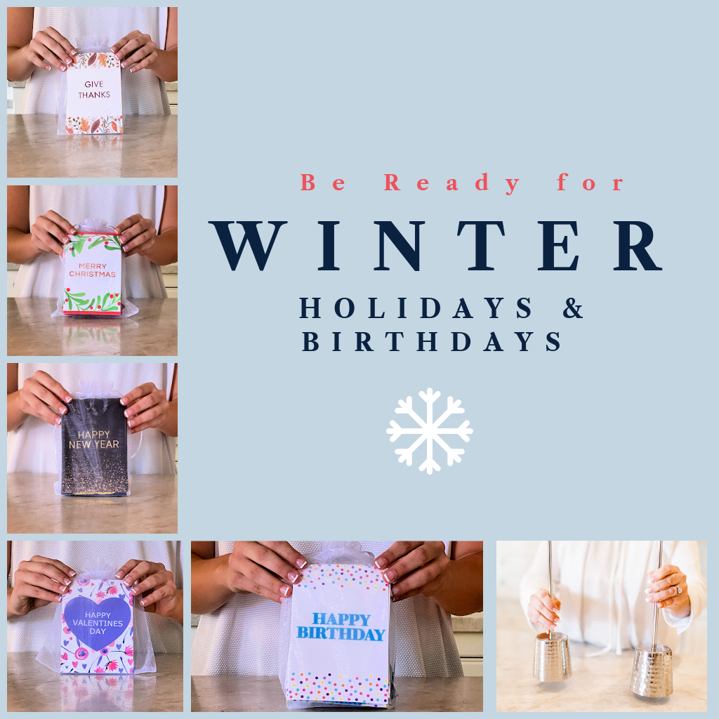 Winter Celebration Kit :  5 Banners + Stand + Banner Box