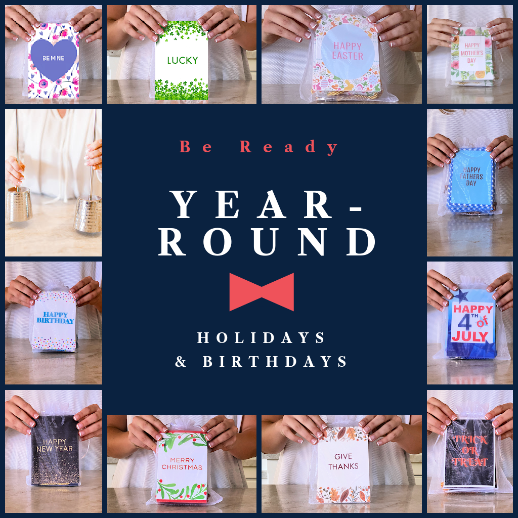 Year Round Holidays: 11 banners + Stand
