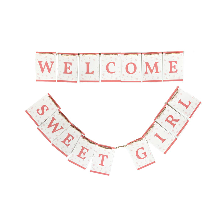 Amscan Welcome Baby Girl Buchstaben-Banner – Bunt & Fröhlich Für Die Babyparty-Dekoration